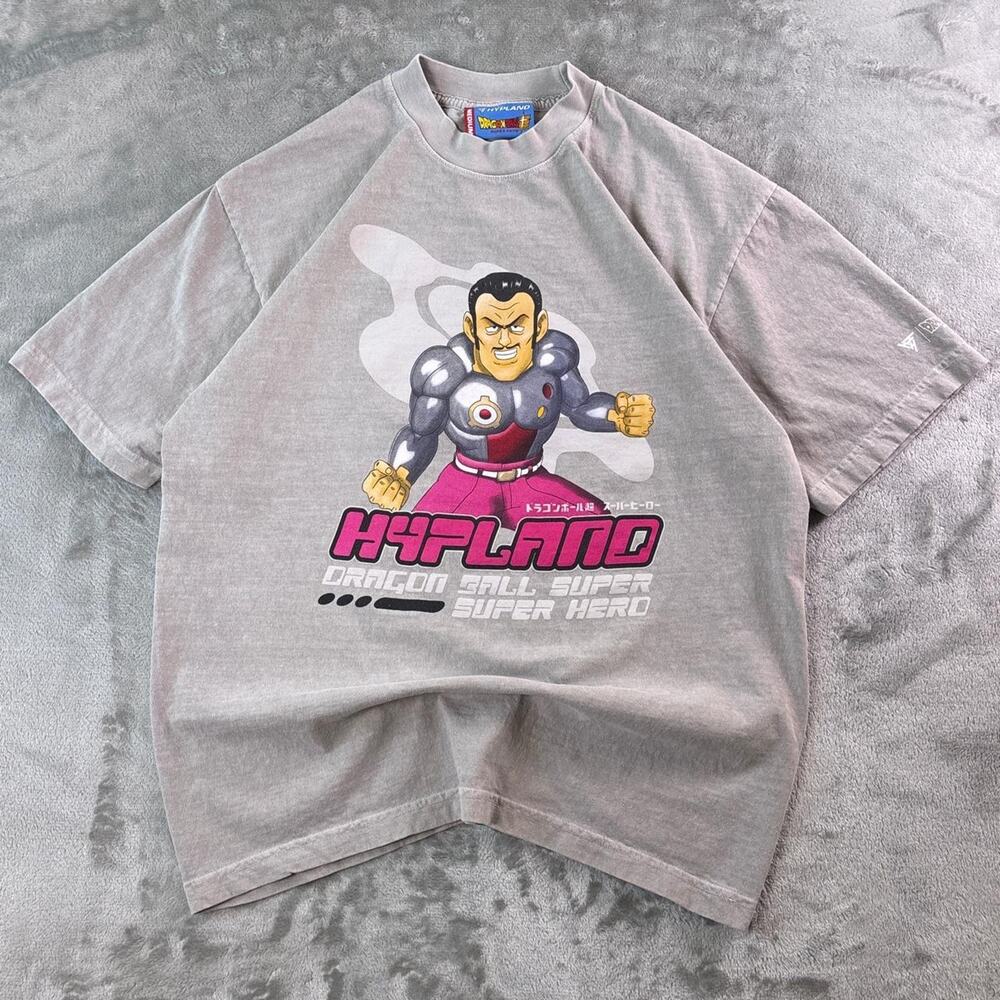 Hypland x Dragon Ball Super Hero T-Shirt Men’s Medium Gray Anime Graphic Rare